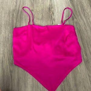 Satin crop cami